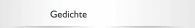 Gedichte